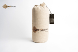 Linnen Bedloper/Bedrunner Naturel/Strepen