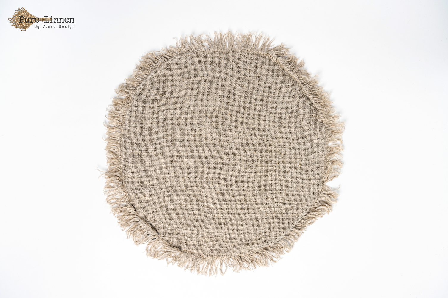placemats  Rond  100% linnen "Ize"  Naturel