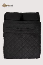 Linnen Sprei Zwart/Diamant