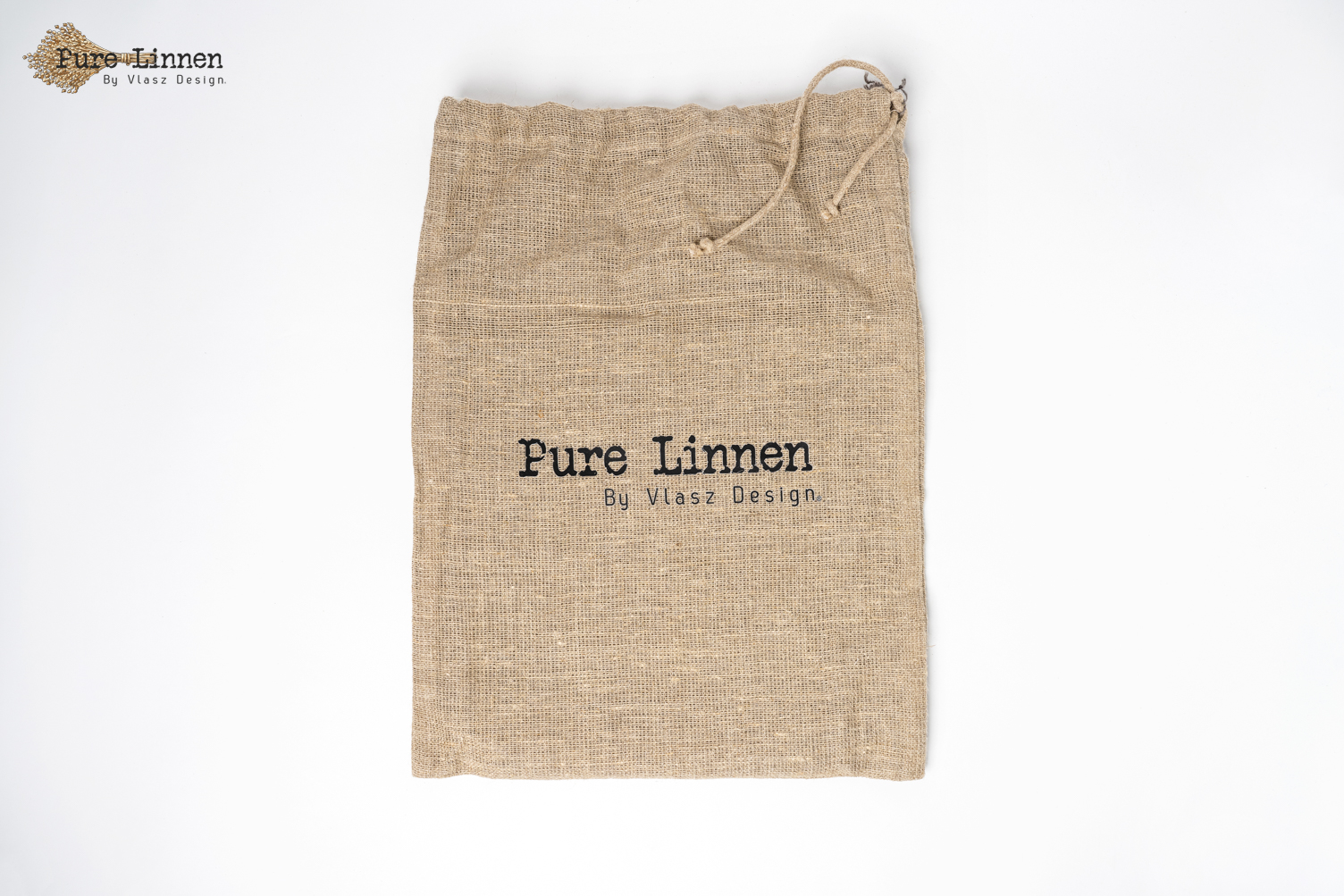 Gordijn Esther grey  100% linnen (met leren ophang lussen)