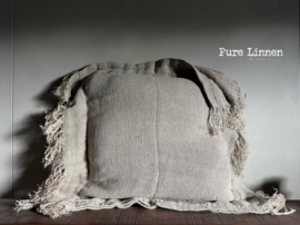 Sierkussen 100% linnen "Rachel" Naturel incl. binnen kussen 70x70cm