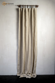 Gordijn Janna  100% linnen (met leren ophang lussen) 130x270