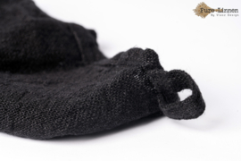 Theedoek 100% linnen "Sara" black
