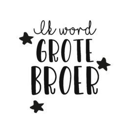 Strijkapplicatie ik word grote broer