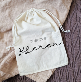 Bewaarzakje reserve kleren