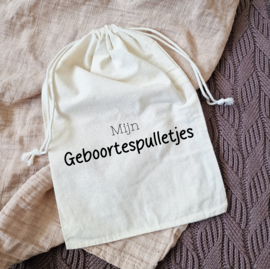Bewaarzakje geboortespulletjes