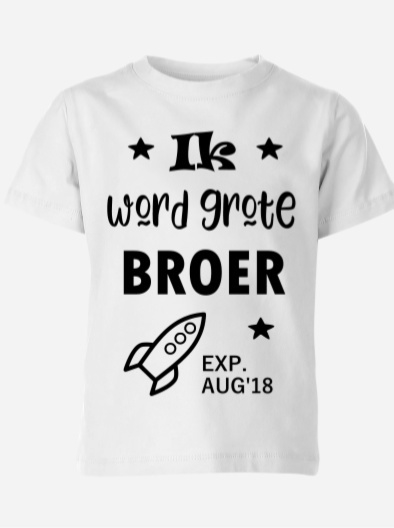 Uitgelezene Ik word grote broer shirt | Shirts | Texz LC-72