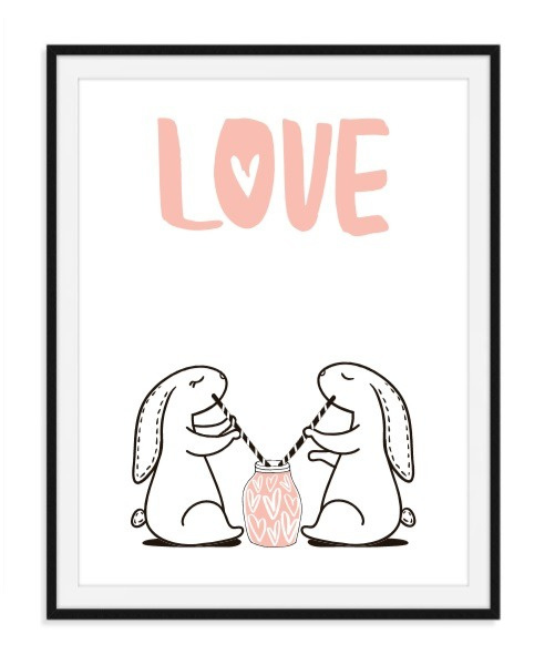 Verrassend Liefde is samen delen poster - nummer 1 | Geboorteposters | Texz DV-85