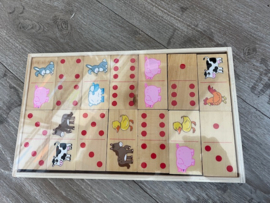 Boerderijdieren domino hout