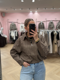 BLOKED JACKET | CHOCO