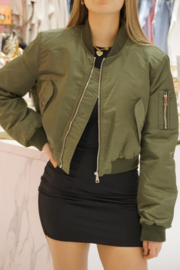 BOMBER JACKET | DARK GREEN