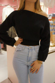 JANE OFF SHOULDER TOP | BLACK