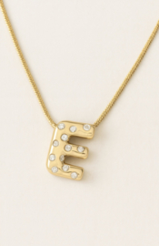 BOLD SPARK INITAL KETTING | GOLD