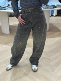 GREY BARREL GLITTER JEANS