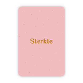 Wenskaart | Sterkte - goudfolie