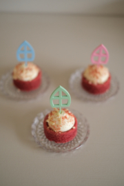 Cupcake topper ‘Mijter’