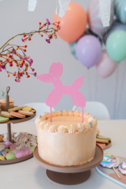 Cake topper 'Ballon hond'