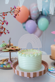 Cake topper 'Regenboog'