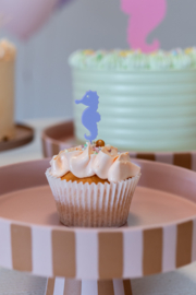 Cupcake topper 'Zeepaardje'