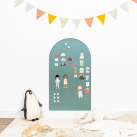 Magnetische muursticker boog | Groen