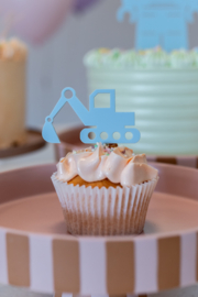 Cupcake topper 'Graafmachine'