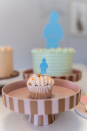 Cupcake topper 'Lego poppetje'