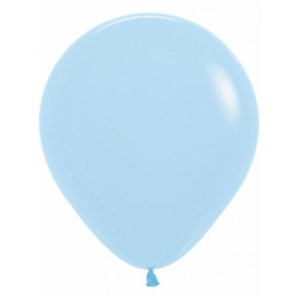 Ballon 45 cm (1st) - pastel blauw