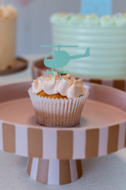 Cupcake topper 'Helikopter'
