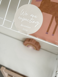 Zwangerschaps aankondiging - We are expecting (gepersonaliseerd)