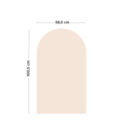 Magnetische muursticker boog | Roze beige