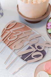Cake topper 'Cijfer '