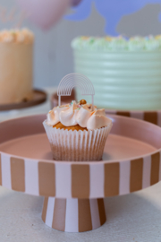 Cupcake topper 'Regenboog'