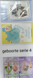 3 wenskaarten met envelop geboorte keuze uit 10 series klik hier voor andere series