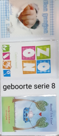 3 wenskaarten met envelop geboorte keuze uit 10 series klik hier voor andere series