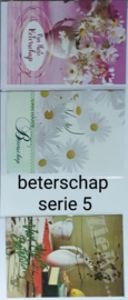 3 wenskaarten met envelop beterschap keuze uit 10 series Klik hier voor de andere series