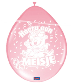 Ballon meisje 8 stuks