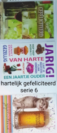 3 stuks verjaardagskaarten hartelijk gefeliciteerd keuze uit 10 series klik hier voor de andere series