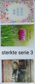 3 wenskaarten met envelop sterkte 10 series klik hier voor andere series