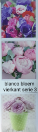 3 stuks blanco wenskaart vierkant  bloem met envelop  keuze uit 10 series klik hier voor andere series