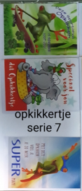 3 wenskaarten met envelop opkikker keuze uit 10 series klik hier voor de andere series