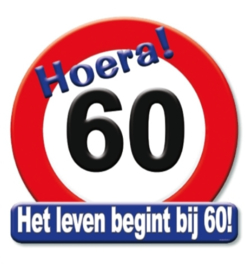 Hulde schild groot  16 t/m 90 jaar