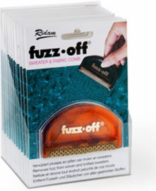 Fuzz-off Verwijdert pluisjes en pillen van truien en sweaters.