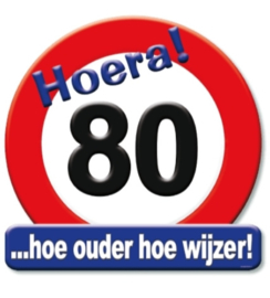 Hulde schild groot  16 t/m 90 jaar