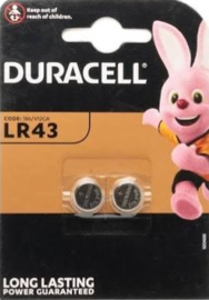 Duracell LR 43 (186/V12GA) batterij 2 stuks