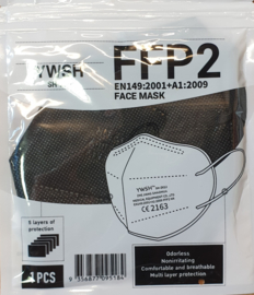 10 stuks  FFP2 medische mondkapjes medisch zwart