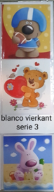 3 wenskaarten met envelop blanco vierkant keuze uit 10 series klik hier voor de andere series