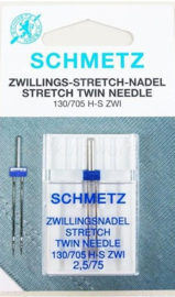 Schmetz Tweeling naalden 2,5/75 Stretch
