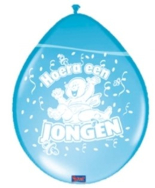 Ballon jongen  8 stuks