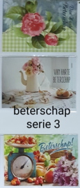 3 wenskaarten met envelop beterschap keuze uit 10 series Klik hier voor de andere series