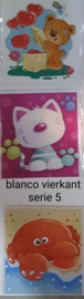 3 wenskaarten met envelop blanco vierkant keuze uit 10 series klik hier voor de andere series